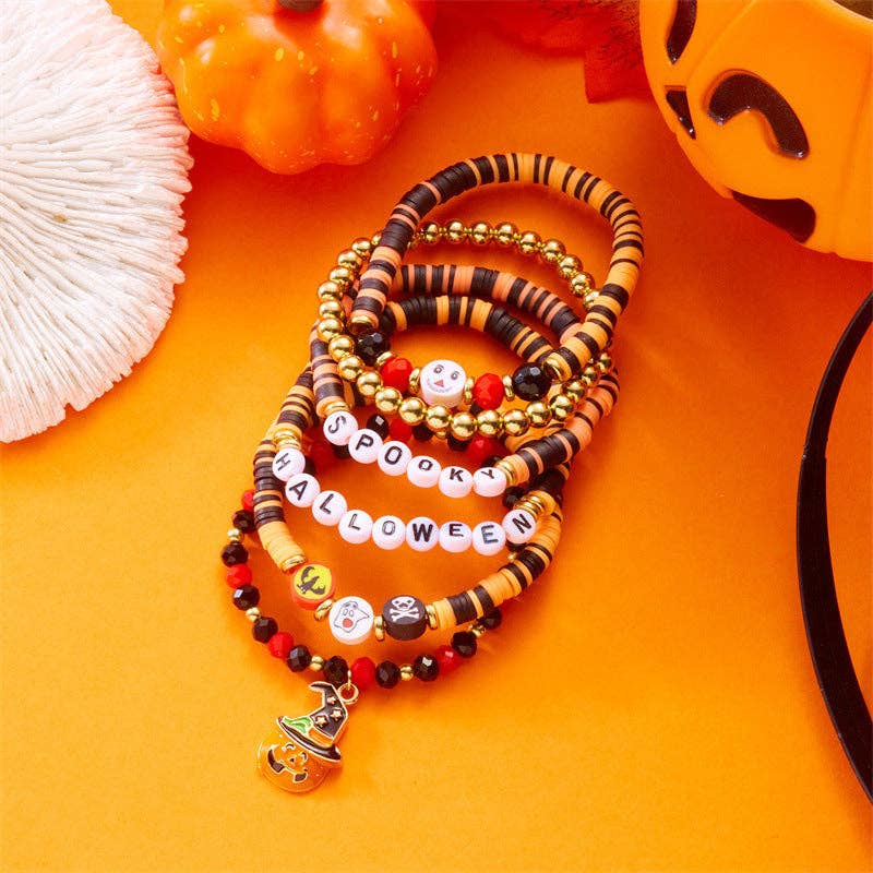 Halloween Skull Pumpkin Ghost Jewelry Set