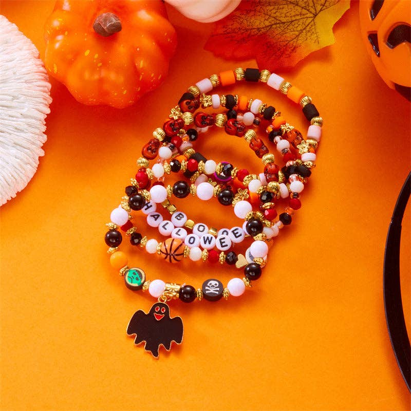 Halloween Skull Pumpkin Ghost Jewelry Set