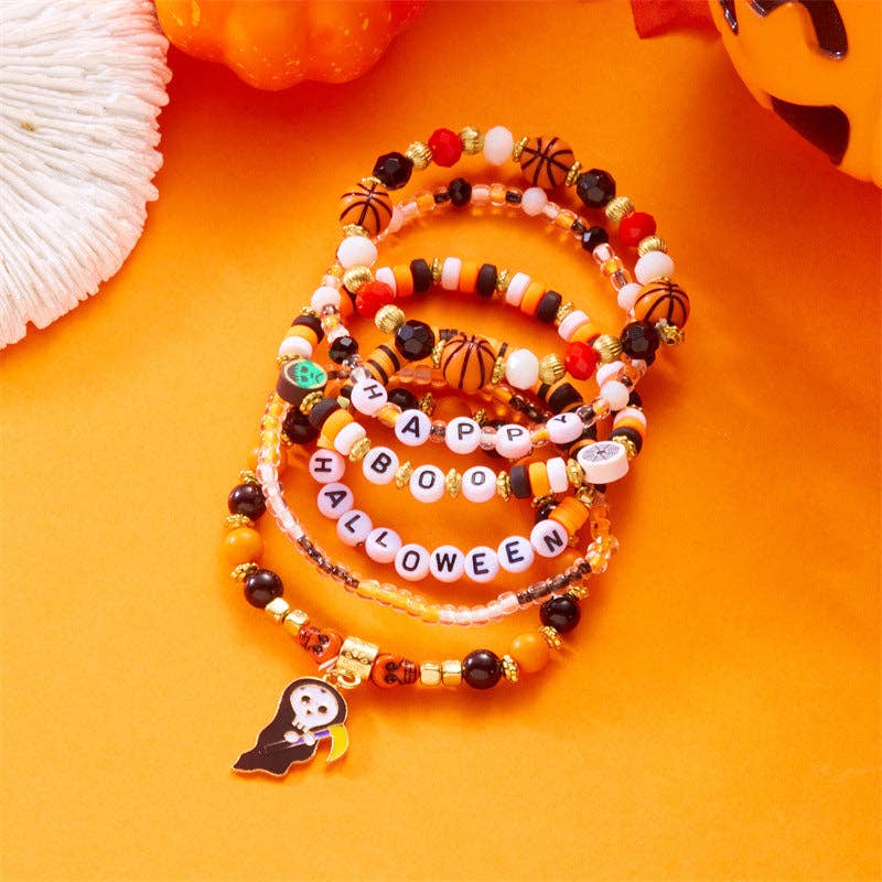 Halloween Skull Pumpkin Ghost Jewelry Set