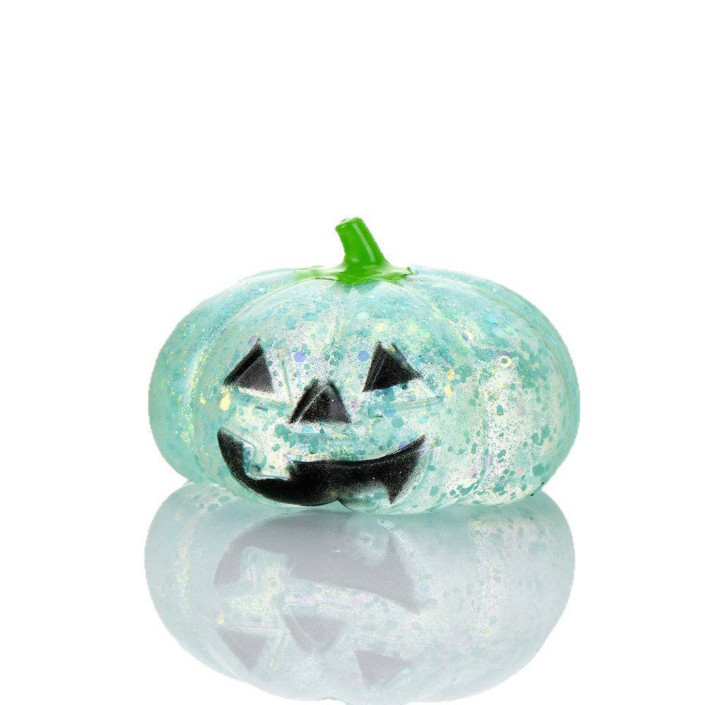 Glitter Pumpkin Halloween TPR Squishy Toy