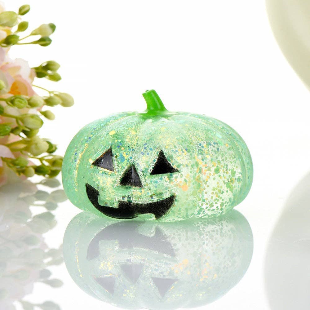 Glitter Pumpkin Halloween TPR Squishy Toy